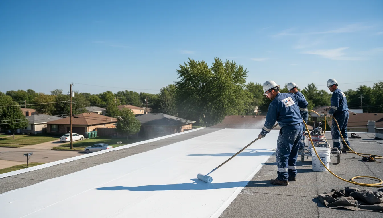 Commercial roof coating in Marshfield, MO near me